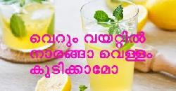 à´µàµ†à´±àµà´‚ à´µà´¯à´±àµà´±à´¿àµ½ à´¨à´¾à´°à´™àµà´™à´¾ à´µàµ†à´³àµà´³à´‚ à´•àµà´Ÿà´¿à´•àµà´•à´¾à´®àµ‹